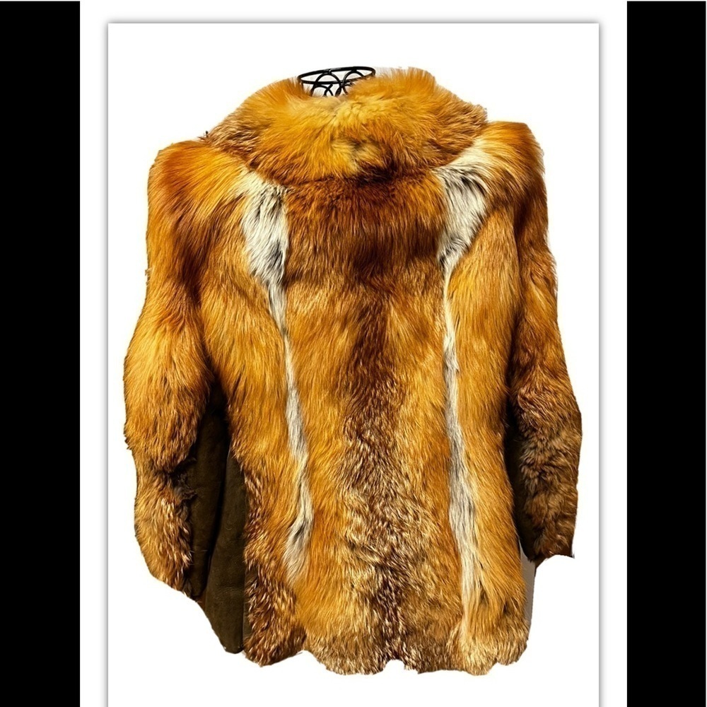 VINTAGE GENUINE FUR COAT LUXURY FURS BY MANNIS SIZE M Button Up Gorgeous - Picture 6 of 14